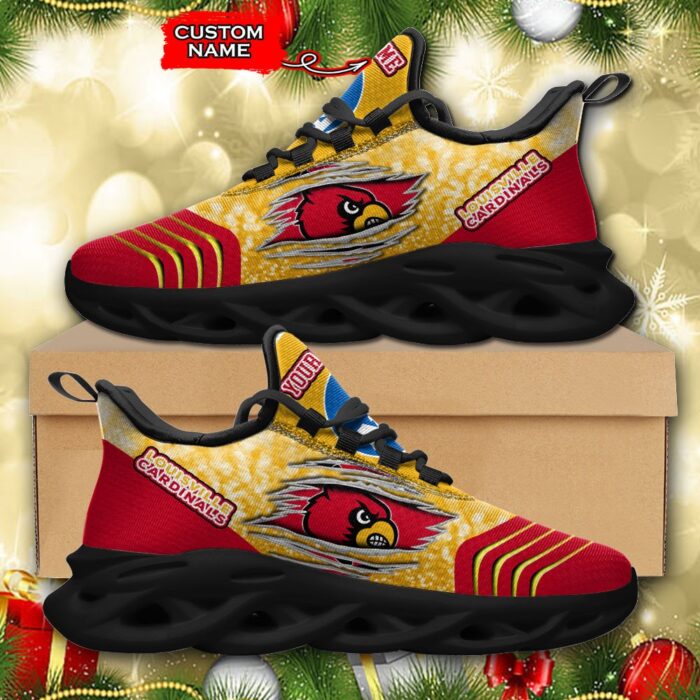 NCAA Louisville Cardinals Max Soul Sneaker Custom Name 66 M12RTT6991