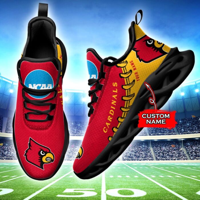 NCAA Louisville Cardinals Max Soul Sneaker Custom Name 85TK14