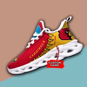 NCAA Louisville Cardinals Max Soul Sneaker Custom Name 85TK14