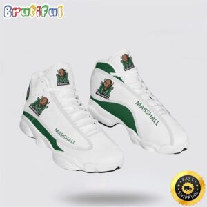 NCAA Marshall Air Jordan 13 Printed Logo JD 13