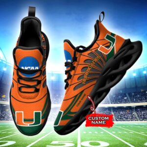 NCAA Miami Hurricanes Max Soul Sneaker Custom Name 62HTN1956