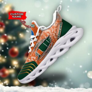 NCAA Miami Hurricanes Max Soul Sneaker Custom Name 66 M12RTT6993