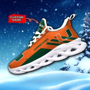 NCAA Miami Hurricanes Max Soul Sneaker Custom Name 67 M12HTN4351