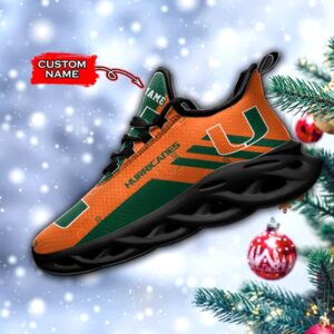 NCAA Miami Hurricanes Max Soul Sneaker Custom Name 67HTN2160