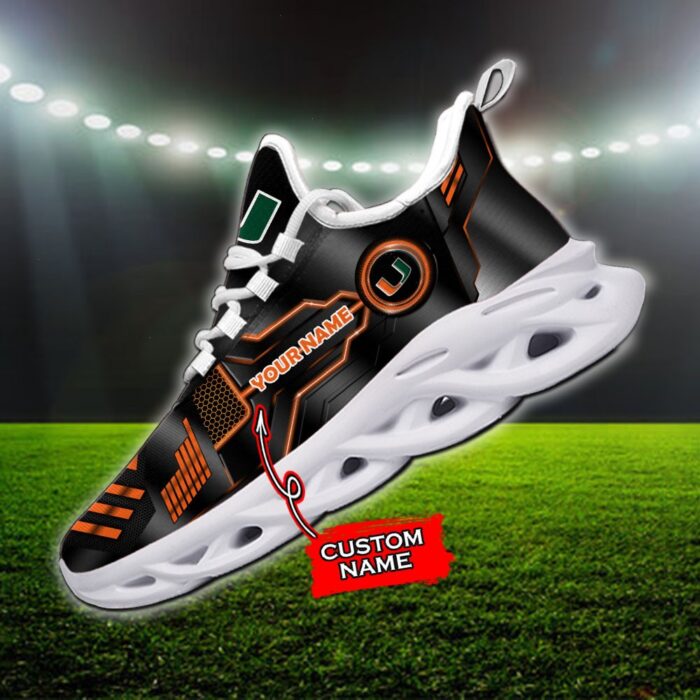 NCAA Miami Hurricanes Max Soul Sneaker Custom Name 81TTMSNCAA8116