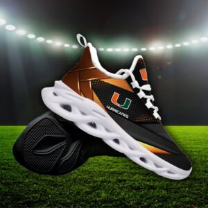 NCAA Miami Hurricanes Max Soul Sneaker Custom Name 87