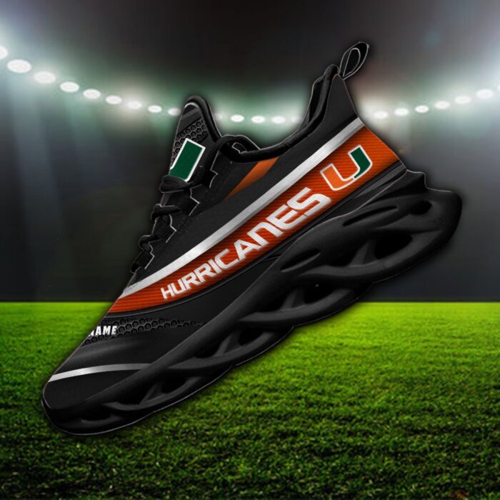 NCAA Miami Hurricanes Max Soul Sneaker Custom Name 94