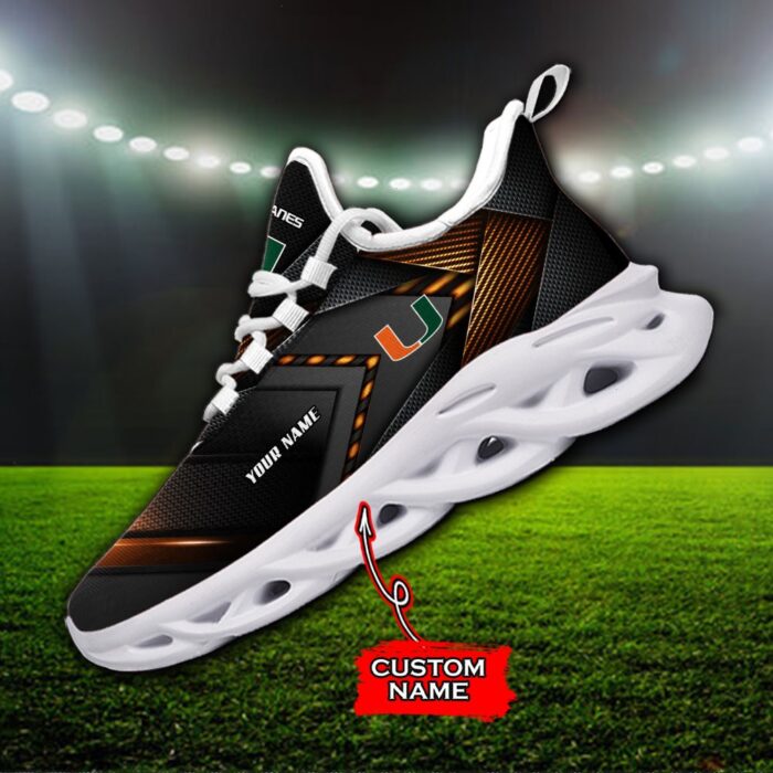 NCAA Miami Hurricanes Max Soul Sneaker Custom Name Fan Gift