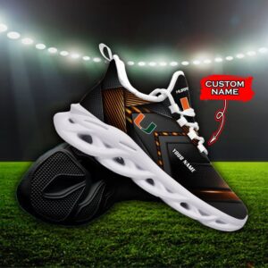 NCAA Miami Hurricanes Max Soul Sneaker Custom Name Fan Gift