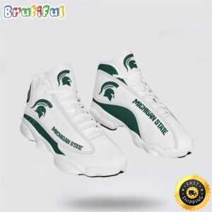 NCAA Michigan State Air Jordan 13 Printed Logo JD 13