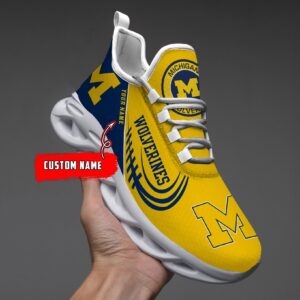 NCAA Michigan Wolverines Max Soul Sneaker Custom Name 05 M12