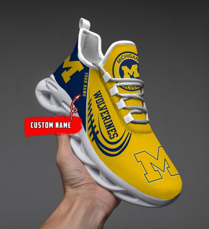 NCAA Michigan Wolverines Max Soul Sneaker Custom Name 05 M12