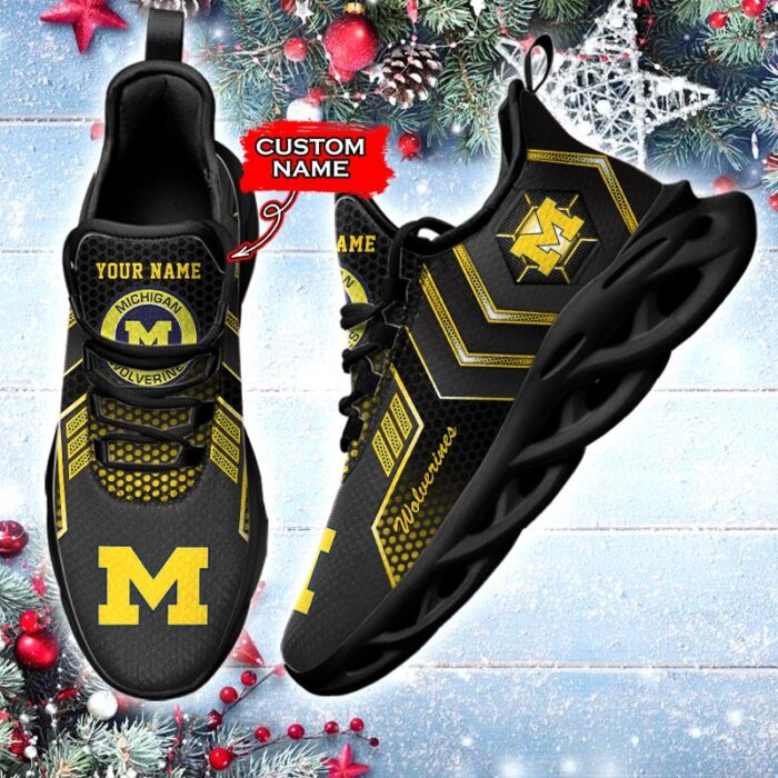 NCAA Michigan Wolverines Max Soul Sneaker Custom Name 69HTN2317