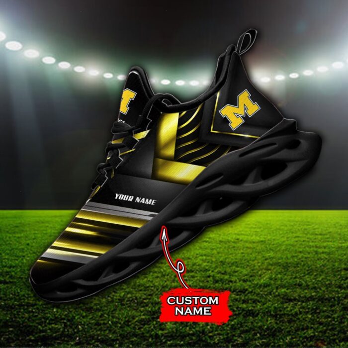 NCAA Michigan Wolverines Max Soul Sneaker Custom Name 86