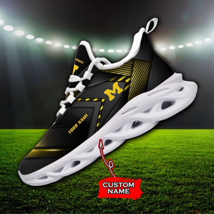 NCAA Michigan Wolverines Max Soul Sneaker Custom Name Fan Gift