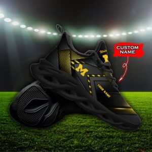 NCAA Michigan Wolverines Max Soul Sneaker Custom Name Fan Gift