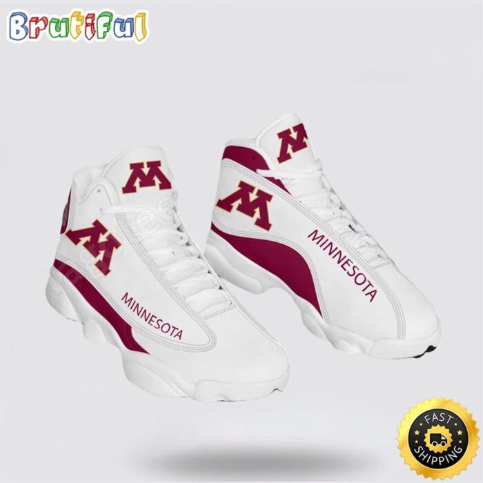 NCAA Minnesota Air Jordan 13 Printed Logo JD 13