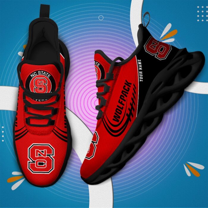 NCAA NC State Wolfpack Max Soul Sneaker Custom Name 05 M12