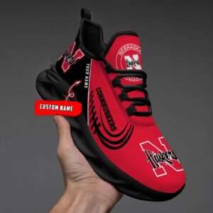 NCAA Nebraska Cornhuskers Max Soul Sneaker Custom Name 05 M12