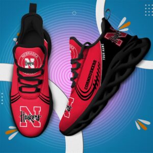 NCAA Nebraska Cornhuskers Max Soul Sneaker Custom Name 05 M12