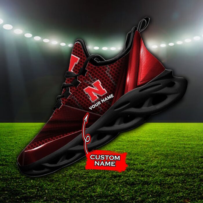 NCAA Nebraska Cornhuskers Max Soul Sneaker Custom Name