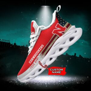 NCAA Nebraska Cornhuskers Max Soul Sneaker Custom Name 42 M1