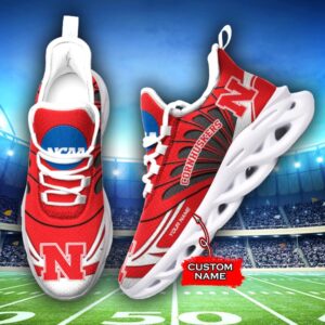 NCAA Nebraska Cornhuskers Max Soul Sneaker Custom Name 62HTN1958