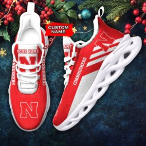 NCAA Nebraska Cornhuskers Max Soul Sneaker Custom Name 67 M12HTN4353