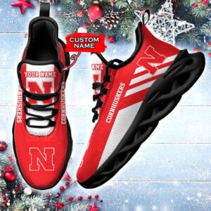 NCAA Nebraska Cornhuskers Max Soul Sneaker Custom Name 67 M12HTN4353