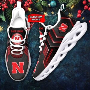 NCAA Nebraska Cornhuskers Max Soul Sneaker Custom Name 69HTN2318