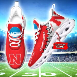 NCAA Nebraska Cornhuskers Max Soul Sneaker Custom Name 85TK18