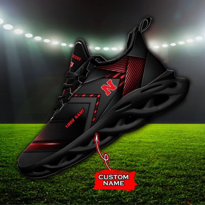 NCAA Nebraska Cornhuskers Max Soul Sneaker Custom Name Fan Gift