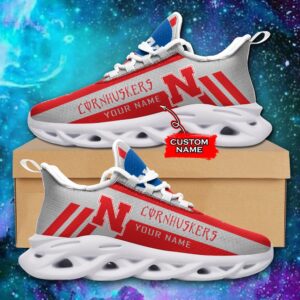 NCAA Nebraska Cornhuskers Max Soul Sneaker Custom Name Style 1HTN7033