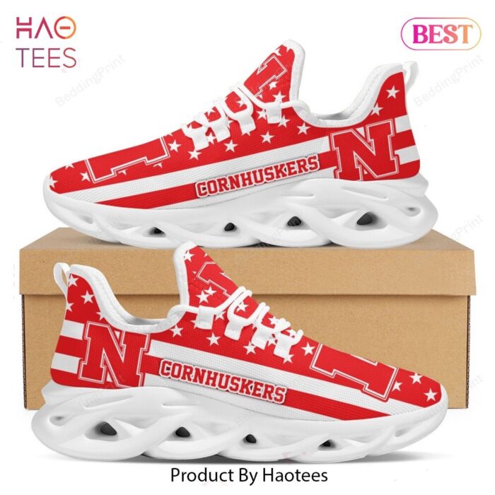 NCAA Nebraska Cornhuskers Red Color Max Soul Shoes