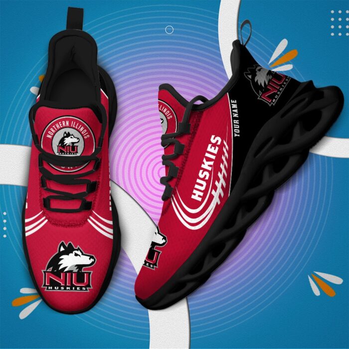 NCAA Northern Illinois Huskies Max Soul Sneaker Custom Name 05 M12