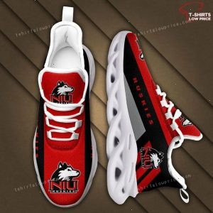 NCAA Northern Illinois Huskies Red Black Max Soul Sneakers Sport Shoes