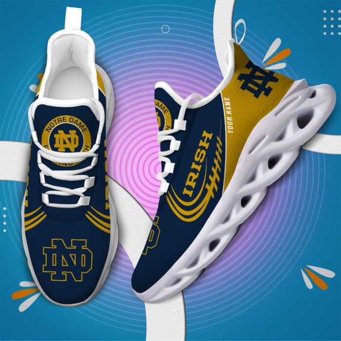 NCAA Notre Dame Fighting Irish Max Soul Sneaker Custom Name 05 M12