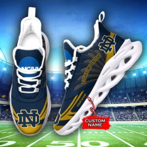 NCAA Notre Dame Fighting Irish Max Soul Sneaker Custom Name 62 M12HTN6831