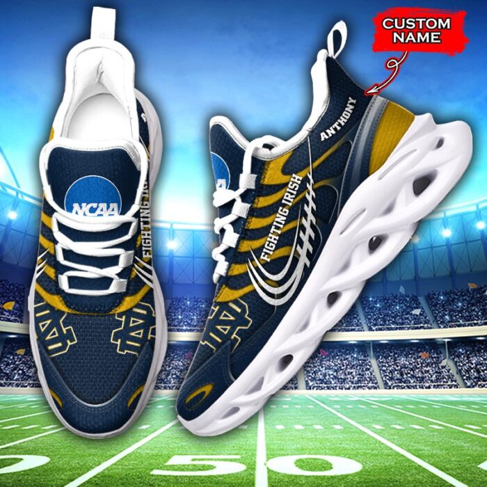 NCAA Notre Dame Fighting Irish Max Soul Sneaker Custom Name 65 M12HTN4326