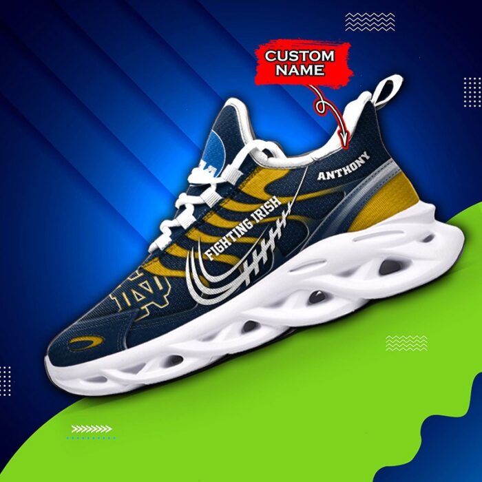 NCAA Notre Dame Fighting Irish Max Soul Sneaker Custom Name 65 M12HTN4326