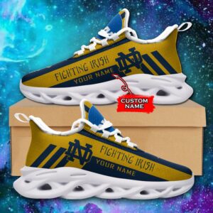 NCAA Notre Dame Fighting Irish Max Soul Sneaker Custom Name Style 1HTN7034