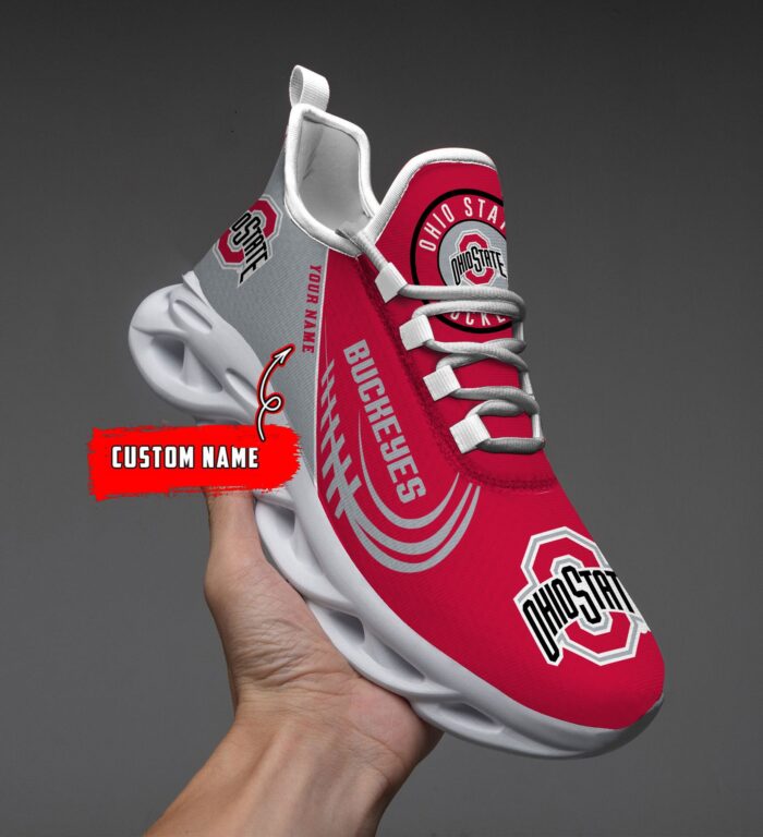 NCAA Ohio State Buckeyes Max Soul Sneaker Custom Name 05 M12