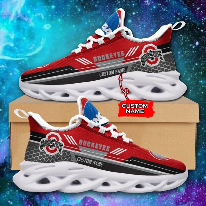 NCAA Ohio State Buckeyes Max Soul Sneaker Custom Name 47 M12RTT3742