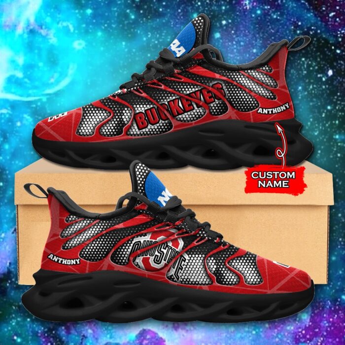 NCAA Ohio State Buckeyes Max Soul Sneaker Custom Name 48 M1