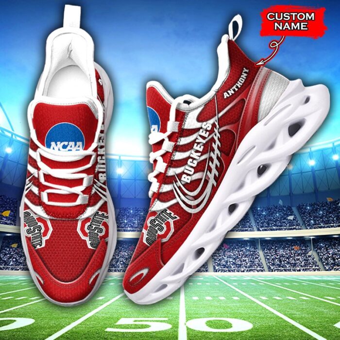 NCAA Ohio State Buckeyes Max Soul Sneaker Custom Name 65 M12HTN4327