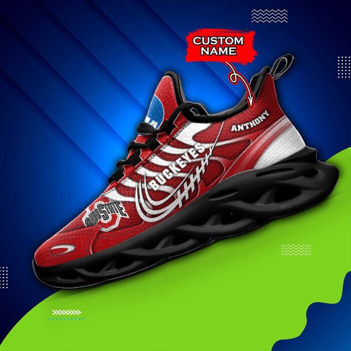 NCAA Ohio State Buckeyes Max Soul Sneaker Custom Name 65 M12HTN4327