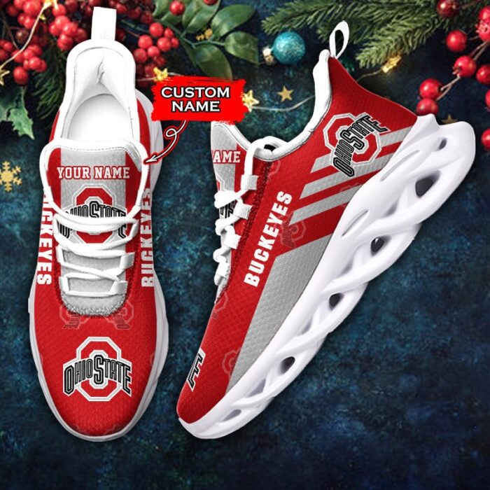 NCAA Ohio State Buckeyes Max Soul Sneaker Custom Name 67 M12HTN4355