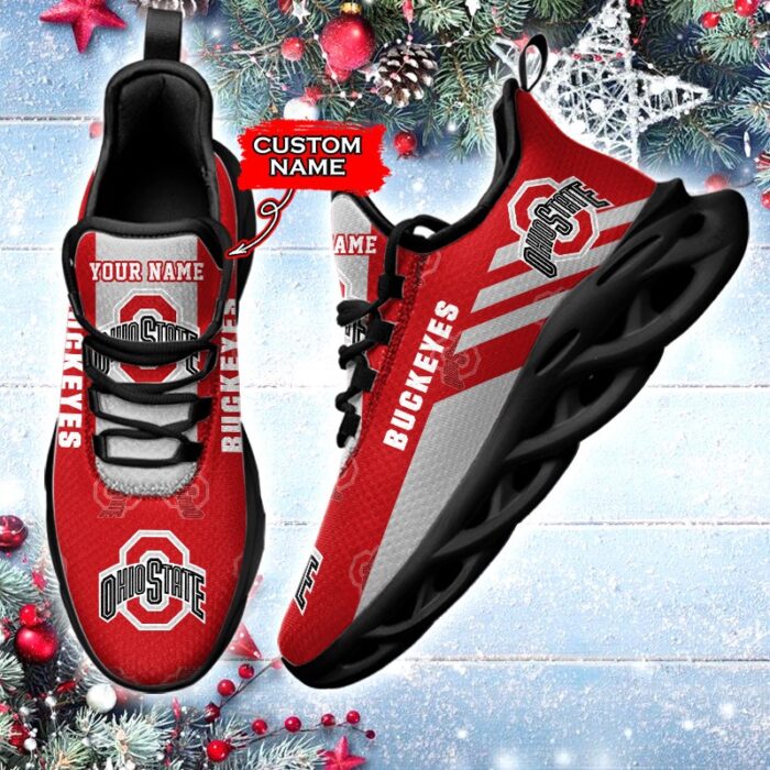 NCAA Ohio State Buckeyes Max Soul Sneaker Custom Name 67 M12HTN4355