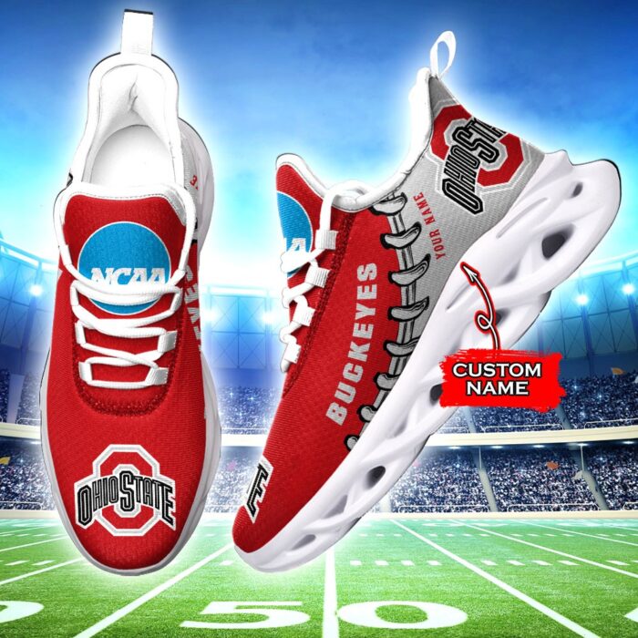 NCAA Ohio State Buckeyes Max Soul Sneaker Custom Name 85TK20