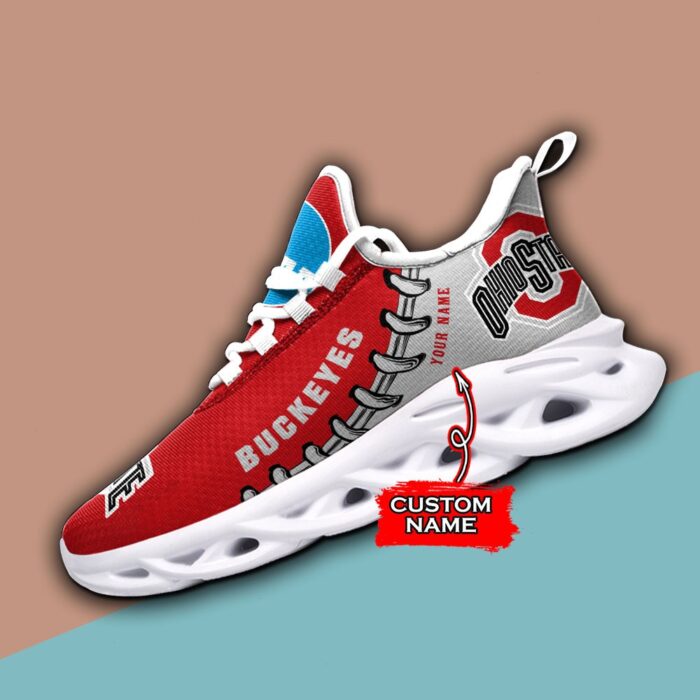 NCAA Ohio State Buckeyes Max Soul Sneaker Custom Name 85TK20